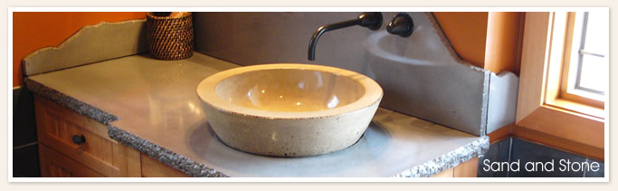 Unique rough edge countertop and sink