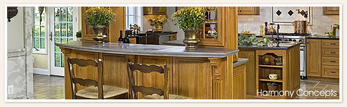 Breakfast nook concrete countertop